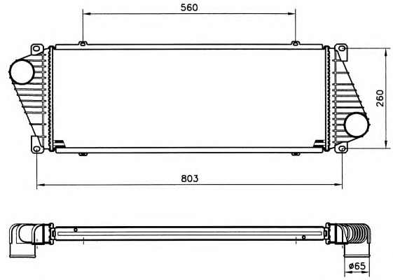 1 INTERCOOLER NRF MERCEDES-BENZ, VW
