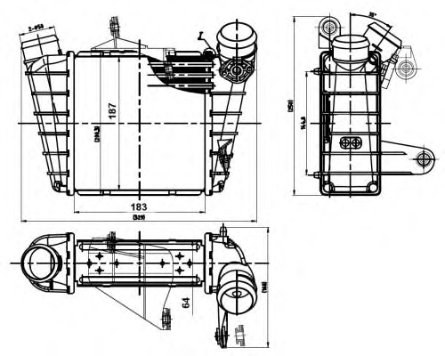 1 INTERCOOLER NRF SEAT, SKODA, VW
