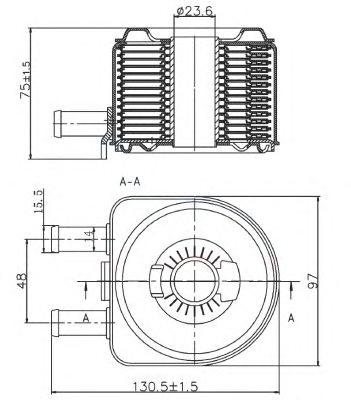 1 RADIATORE OLIO MOTORE NRF CITROEN, FIAT, PEUGEOT