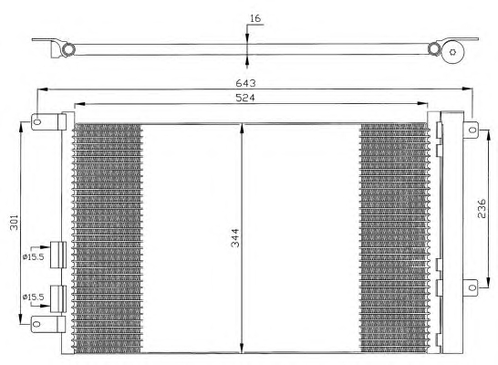 1 CONDENSATORE NRF ALFA ROMEO
