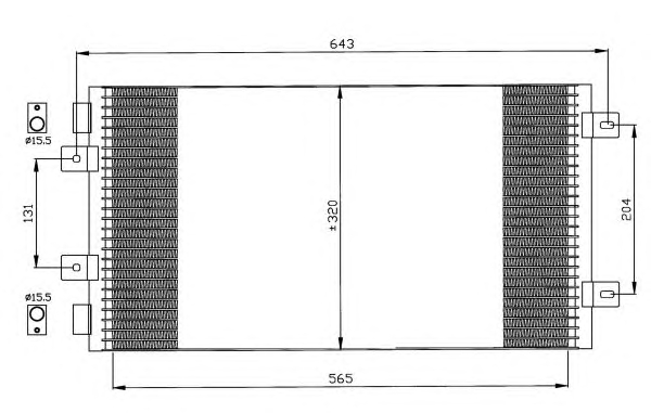 1 CONDENSATORE NRF FIAT