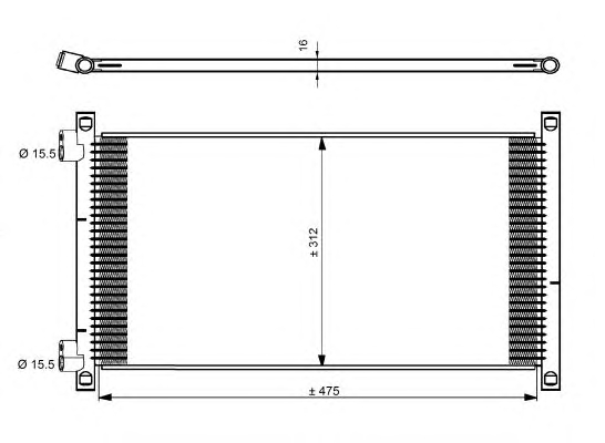 1 CONDENSATORE NRF FIAT