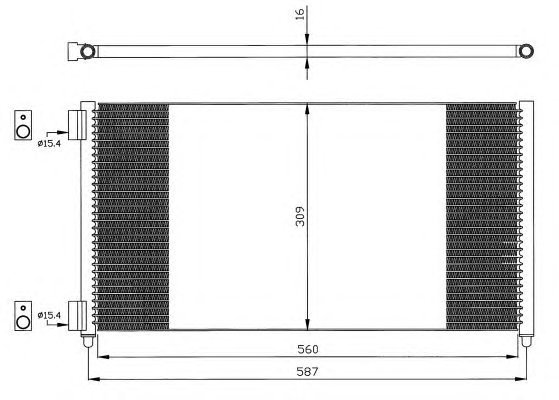 1 CONDENSATORE NRF FIAT