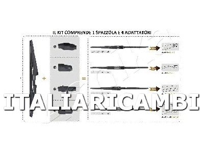 1 SPAZZOLA TERGICRISTALLO  POSTERIORE ASHIKA 
