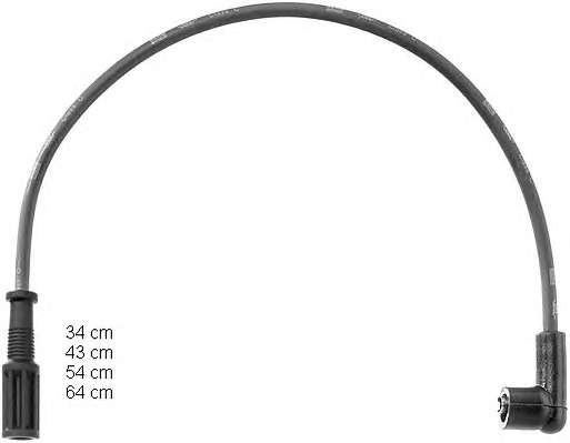 1 KIT CAVI ACCENSIONE  BERU FIAT