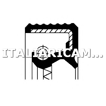 1 ANELLO TENUTA GANASCIA FRENO  POSTERIORE CORTECO 