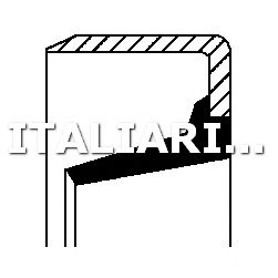 1 PARAOLIO MOZZO RUOTA  POSTERIORE CORTECO 