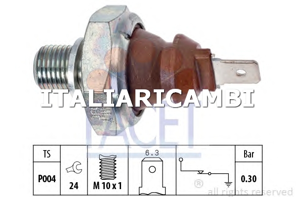 1 INTERRUTTORE A PRESSIONE OLIO  FACET VW, VOLVO, SEAT