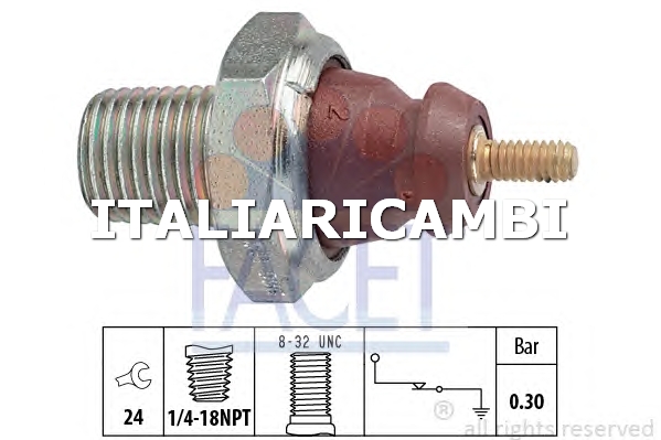 1 INTERRUTTORE A PRESSIONE OLIO  FACET FORD, MAZDA