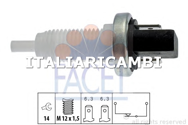 1 INTERRUTTORE LUCE FRENO  FACET ALFA ROMEO