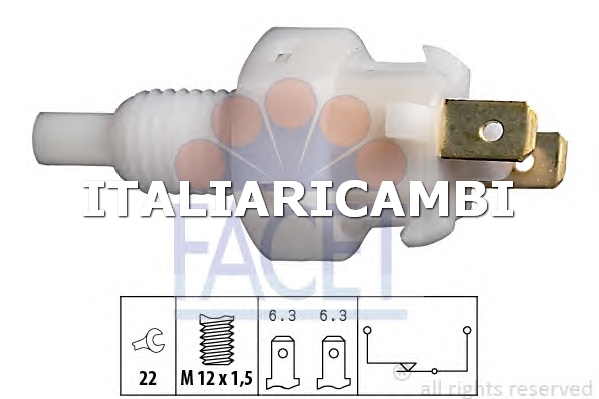1 INTERRUTTORE LUCE FRENO  FACET SAAB, OPEL