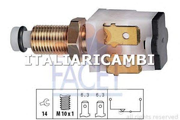 1 INTERRUTTORE LUCE FRENO   FACET CITROËN, TALBOT, PEUGEOT