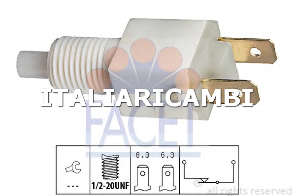 1 INTERRUTTORE LUCE FRENO  FACET TALBOT, ROVER, LAND ROVER