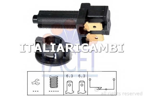 1 INTERRUTTORE LUCE FRENO  FACET FORD, VW, VOLVO, MERCEDES-BENZ, MAZDA