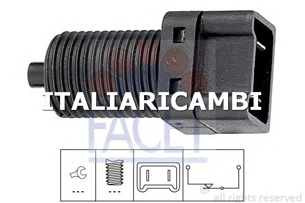 1 INTERRUTTORE LUCE FRENO  FACET VOLVO, RENAULT, OPEL, MITSUBISHI