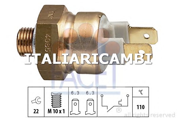 1 TERMOCONTATTO SEGNALAZIONE REFRIGERANTE FACET 7.4085