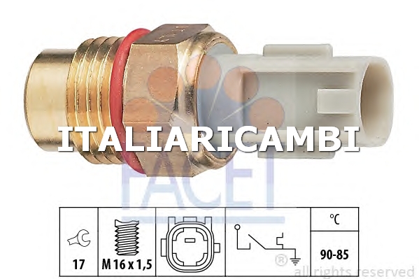 1 TERMOCONTATTO VENTOLA RADIATORE  FACET TOYOTA