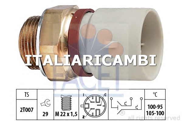 1 TERMOCONTATTO VENTOLA RADIATORE FACET 7.5674