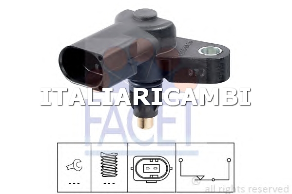 1 INTERRUTTORE LUCE DI RETROMARCIA FACET 7.6253