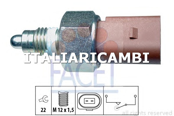 1 INTERRUTTORE LUCE DI RETROMARCIA  FACET FORD, VW, SKODA, SEAT