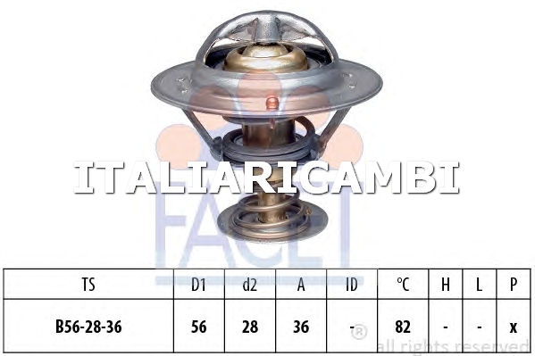 1 VALVOLA TERMOSTATICA  FACET TOYOTA, MINI