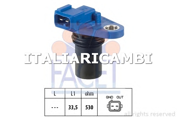 1 SENSORE POSIZIONE ALBERO A CAMME  FACET FORD, VOLVO, MAZDA