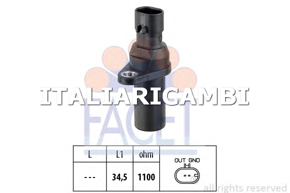 1 GENERATORE DI IMPULSI ALBERO A GOMITI  FACET FORD, FIAT, ALFA ROMEO