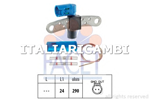 1 GENERATORE DI IMPULSI ALBERO A GOMITI  FACET RENAULT, NISSAN