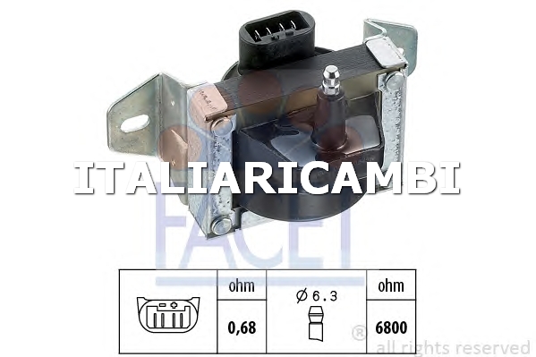 1 BOBINA D'ACCENSIONE FACET 9.6006