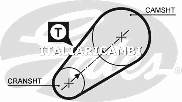 1 CINGHIA DISTRIBUZIONE  GATES FIAT, SEAT, FSO