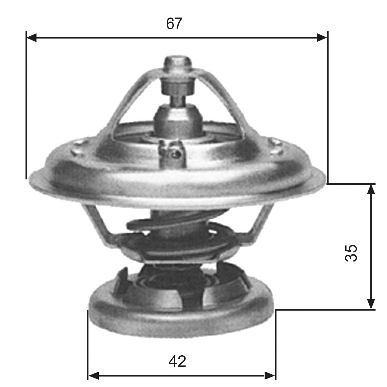 1 VALVOLA TERMOSTATICA GATES TH12680G1