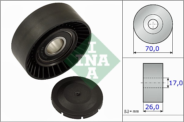 1 RULLO TENDITORE CINGHIA POLY-V  INA BMW