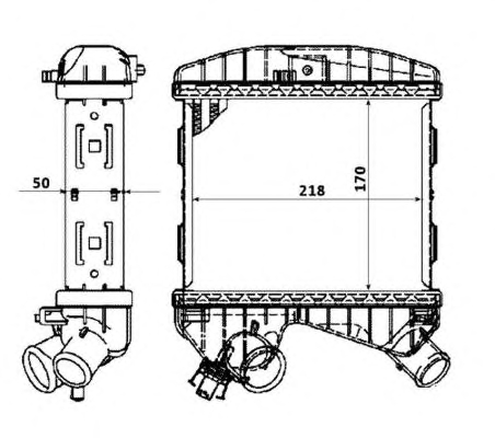 1 INTERCOOLER NRF 30177