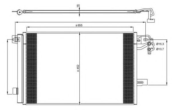 1 CONDENSATORE CLIMATIZZATORE NRF 350064