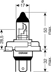 1 LAMPADINA FARO PRINCIPALE  OSRAM 
