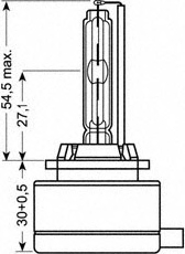 1 LAMPADINA FARO PRINCIPALE  OSRAM 