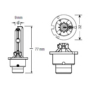 1 LAMPADINA FARO PRINCIPALE  OSRAM 