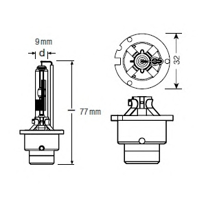1 LAMPADINA FARO PRINCIPALE  OSRAM 