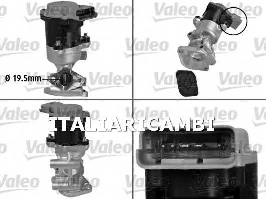 1 VALVOLA EGR  SX VALEO CITROËN, PEUGEOT, LAND ROVER, JAGUAR