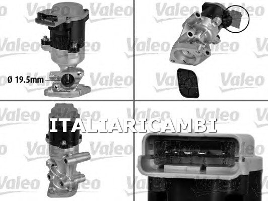 1 VALVOLA EGR  DX VALEO CITROËN, PEUGEOT, LAND ROVER, JAGUAR