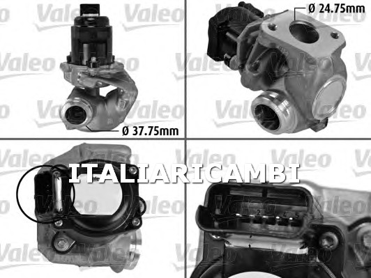 1 VALVOLA EGR  VALEO FIAT, CITROËN, SUZUKI, PEUGEOT