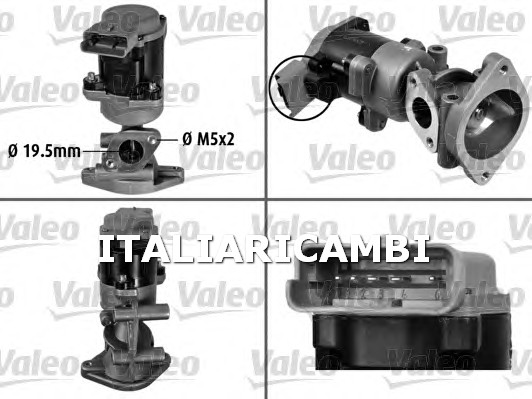 1 VALVOLA EGR  DX VALEO LAND ROVER