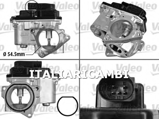 1 VALVOLA EGR  VALEO VW, SKODA, SEAT, AUDI